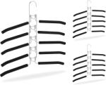 Relaxdays Set 3 Umerase Relaxdays, 5 in 1, Rutschfest, Metal, ArgintiuNegru (10032605)