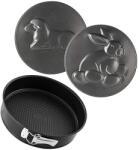 Zenker Tava de copt Zenker 26 cm cu 2 funduri decorative, neagra, antiaderenta (7418)