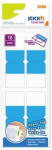 Hopax Film index autoadeziv cu tab din hartie, dubla fata, 25x72mm, 16 buc/set, Stick"n - culori asortate (HO-26092)