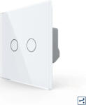 LIVOLO Intrerupator Dublu Cap Scara / Cruce cu Touch LIVOLO - Serie Noua (vl-fc2s-2g-2w)