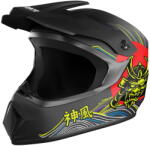 Kamikaze Casca Full-face Kamikaze Electric, Protectie Integrala Avansata pentru Trotineta Electrica, Siguranta Certificata, Design Sportiv Agresiv, Confort Superior, Marimea M (57-58 cm), Constructie Durabila 