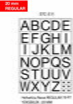 Tanex Etichete autoadezive cu litere, A-Z, 2 folii/set, TANEX, 10mm bold (TX-STC511)