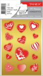 Tanex Stickere decorative, 2 file/set, TANEX Kids, inimi aurii (TX-35402)