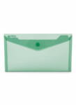 Optima - prod din plastic Mapa PP protectie documente DL landscape, inchidere cu capsa, 10/set, Optima - verde transparent (OP-5100180DL-20)