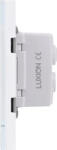 Luxion Intrerupator Mecanic 8 Posturi LUXION cu Rama din Sticla Standard Italian 4M (Alb) (lxi-4011gf-w)