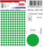 Tanex Etichete autoadezive rotunde, D 8 mm, 750 buc/set, TANEX, verde (TX-OFC-127-GR)