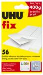 UHU Pătrate adezive, față-verso, 56 bucăți, UHU "Fix", alb (40211)