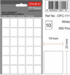 Tanex Etichete autoadezive, 19 x 23 mm, 300 buc/set, TANEX, alb (TX-OFC-111-WH)