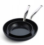 GreenPan Set tigai GreenPan Barcelona Pro 20x28cm, negru, aluminiu, ceramica Thermolon Infinity Pro (CC005335-001)