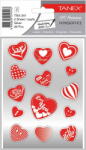 Tanex Stickere decorative, 2 file/set, TANEX Kids, inimi argintii (TX-34102)
