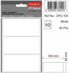 Tanex Etichete autoadezive, 48 x 100 mm, 30 buc/set, TANEX, alb (TX-OFC-124-WH)