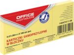 Office Products Notes autoadeziv 51 x 38 mm, 3 x 100buc/set, Office Products - galben pastel (OF-14047411-06)