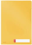 Leitz Mapa protectie LEITZ Cosy, deschidere L, PP, A4, 40 coli, cu eticheta, 3 buc/set, galben chihlimbar (L-47080019)