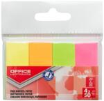 Office Products Notes autoadeziv 50 x 20 mm, 4 x 50buc/set, Office Products - 4 culori neon (OF-14215434-99)