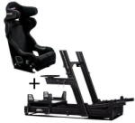 Next Level Racing Scaun Gaming Next Level Racing Next Level Racing GTElite Aluminium Simulator Cockpit - Wheel Plate Edition + O-Rouge C2 Cold Fusion Simracing Seat (GABU-674)