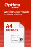 Optima Etichete aut OPTIMA Smart Etichete albe autoadezive 15/A4, 70 x 50.8 mm, 100 coli/top, Optima Smart (OP-415070508S)