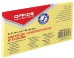 Office Products Notes autoadeziv 76 x 127 mm, 100buc/set, Office Products - galben pastel (OF-14047811-06)