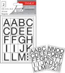 Tanex Etichete autoadezive cu litere, A-Z, 2 folii/set, TANEX, 20mm bold (TX-STC515)