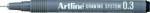 Artline Marker pentru desen tehnic ARTLINE, varf fetru 0.3mm - negru (EK-233-BK)