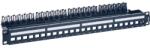 Legrand üres keystone patch panel 1U-19 24xRJ45 port fogadására fém kábeltartóval LinkeoC 632850 (632850)