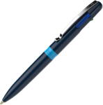Schneider Pix SCHNEIDER Take 4, corp bleumarin/bleu, clema metalica - 4 culori (S-138003) - forit