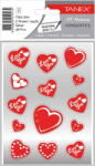 Tanex Stickere decorative, 2 file/set, TANEX Kids, inimi argintii (TX-34402)