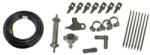 Strend Pro Garden Kerti locsolótömlő öntözőkészlettel, Strend Pro Garden TS7107, fekete, 20 m, 33 db-os készlet, csepegtető öntözéshez, 13 mm tömlővel, bilincsekkel és szűrővel (TC256568)