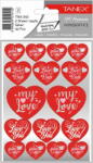 Tanex Stickere decorative, 2 file/set, TANEX Kids, inimi argintii (TX-34202)