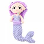 LEAN Toys Plush Mermaid with Corals Cuddly Toy Purple 32cm