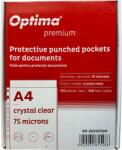 Optima - prod din plastic Folie protectie pentru documente A4, 75 microni, 100 folii/cutie, Optima Premium - cristal (OP-503107500)