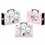 Beniamin Cardboard briefcase for clip girl with crawler A4+ mix Beniamin (5450)