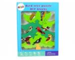 LEAN Toys Wooden Tree Birds DIY Wooden Puzzle Blocks