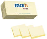 Hopax Notes autoadeziv 38 x 51 mm, 12 x 100 file/set, Stick"n - galben pastel (HO-21530) - forit