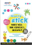 Hopax Carte creativa Stick"n Circle - cercuri neon asortate (HO-29021)