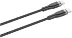 FIXED Fonott kábel FIX USB-C/USB-C, 1, 2 m, 100 W, fekete (FIXDB-CC12-BK)