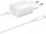Samsung Network charger Samsung EP-TA800EWE+EP-DA705BWE USB-C cable, 25W, white, (bulk)