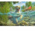 Schmidt Spiele Mark Fredrickson: Dog Love - Yellow Labrador on a Fish Hunt (1000 Pieces)
