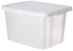 CURVER Cutie de depozitare, cu capac, 45 l, transparentă, CURVER „Essentials