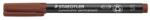 STAEDTLER Marker permanent, OHP, 0, 4 mm, STAEDTLER "Lumocolor® 313 S", maro