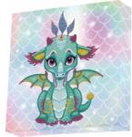 Comandante Diamond Dotz Embroidery, Dotz box Diamond Mosaic Ariel the Baby Dragon DBX010