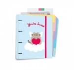 Pusheen - A4 binder from Purrfect Love collection with cards (4 rings, eraser)