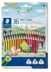 STAEDTLER Creioane colorate, set, triunghiulare, STAEDTLER "Noris Colour 187", 36 de culori diferite, 36 buc