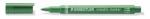 STAEDTLER Marker decorativ, 1-2 mm, vârf conic, STAEDTLER "8323", verde metalizat