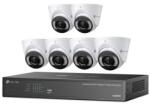 TP-Link KIT TP-LINK VIGI NK8MP-T6425-2T contine: 6x VIGI 4MP Full-Color Turret IPC si 1x 8 Channel PoE+ NVR (VIGI NK8MP-T6425-2T) - shoppix