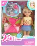 Trifox Doll with stroller and pets