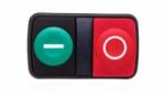 Schneider Electric Double button drive green/red /O-I/ without light self-return ZB5AL7341