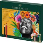 Faber-Castell Ajándékkészlet 40 Polychromos színes ceruza + 8 matt grafitceruza + Faber-Castell kiegészítők