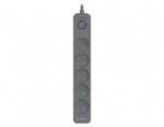 Tracer Power Line+ 5.0 m Graphite Surge Protection Strip (5 sockets)