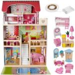 Kruzzel Căsuță de păpuși LED cu piscină și accesorii XXL Kruzzel 11251 (5900779937239) Casuta papusi