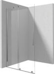 Deante Prizma Walk-in zuhanyajtó 140x195 cm átlátszó üveggel, króm profilszín KTJ 034R (KTJ_034R)
